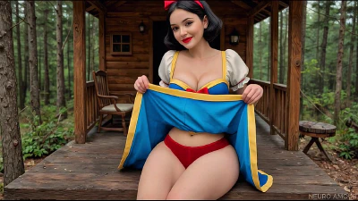 Snow White – Disney Princess And Her Fuck Hut (AI-Generated)