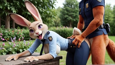 Cover for 'Furry Zootopia: Judy Hopps And Nick Wilde - ?unning Fox Fucks Bunny After Work'